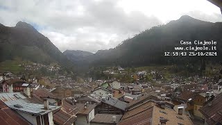 Timelapse 25102024  Webcam Casa Ciajeole  Moena Val di Fassa Dolomiti [upl. by Aihc]