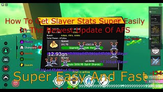 How To Farm Slayer Stats Really Fast In The NEW Anime Fighting Simulator Update [upl. by Albion]