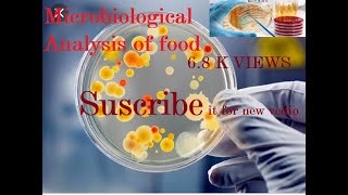 How to make Microbiological analysis of food  Method of testing [upl. by Chiou180]