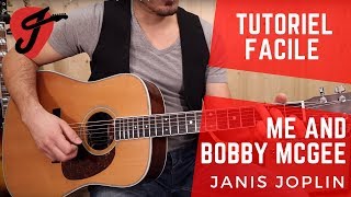 Cours de Guitare  Janis Joplin  Me and Bobby McGee Super Facile [upl. by Linda]