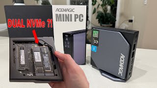 DUAL m2 on a Mini PC  ACEMAGIC S1 Mini PC  Review  emulation [upl. by Eleinad]