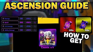 Ascension Guide How To Get Ascension Cards AC4 amp AC5 Costs Stats [upl. by Ahsinawt981]