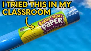 Teacher Created Resources Better Than Paper Bulletin Board Roll Review [upl. by Emiaj]