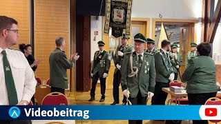 100 Jahre Oberbergischer Schützenbund  Einzug des Bundesbanners [upl. by Naesar]