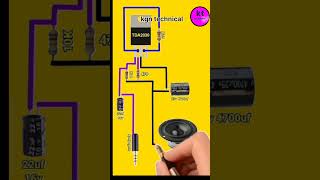 TDA 2030 ic audio amplifier circuit diagram shorts [upl. by Agn]