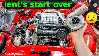 3000gt vr4 engine problems amp turbo problems 🤷‍♂️ if its worth doing do it twice [upl. by Arymat265]