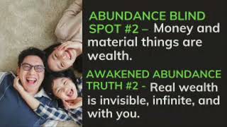 The Five Abundance Blind Spots  Sunday 101324 [upl. by Akiaki]