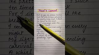 Neols Lament 💛 Lyrics viralsong shorts music handwriting edit [upl. by Einad967]