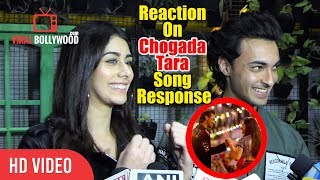 Aayush Sharma And Warina Hussain Reaction On Chogada Tara Song Response [upl. by Ibot]