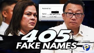 Joel Chua tinukoy ang 405 nonexistent names sa PSA ang claimants ng confidential funds ni VP Sara [upl. by Eintroc606]