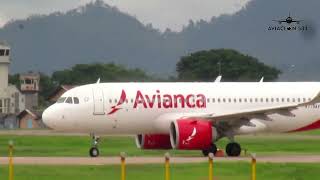 Hermoso despegue de A320 Neo de Avianca en Palmerola Honduras [upl. by Ilatfen]