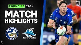 NRL 2024  Eels v Sharks  Match Highlights [upl. by Leinehtan]