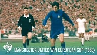 Manchester United Win European Cup vs SL Benfica 1968  British Pathé [upl. by Wendi]