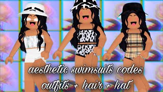 Aesthetic Swimsuit codes for bloxburg  roblox [upl. by Curnin385]