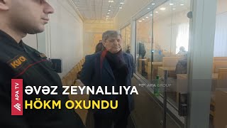 Əvəz Zeynallı 9 il azadlıqdan məhrum edildi – APA TV [upl. by Clemence739]