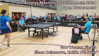 Int Antalya Masters TT Tournament 2024  Open Finals [upl. by Elag]