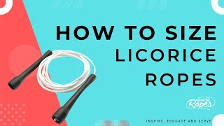 How to size your licorice jump rope [upl. by Aryek965]