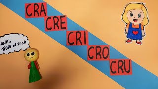 ALFABETIZAÇÃO 133  CRA CRE CRI CRO CRU [upl. by Ys721]