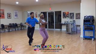 DAHANA 1ST KOMPA DANCE CLASS BEGINNER LEVEL  WITH CLAUDEL  KONPA HAITI ZOUK DANCE AYITI [upl. by Horten825]