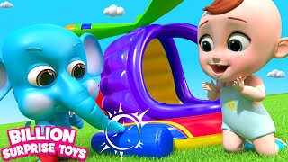 Giant Inflatable toy Surprise Boxes  Outdoor Playground Story for Kids Ep2 [upl. by Goodard766]