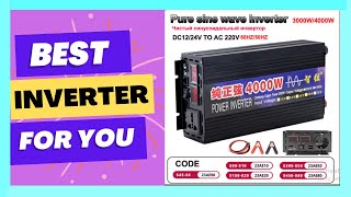 Pure Sine Wave Inverter Power 4000W 3000W 2000W DC 12V 24V To [upl. by Atineg]