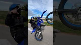 Évolution wheeling 50cc ➡️ 125yz 50cc yz125 rieju bikelife yamaha yzfamily [upl. by Neirual]