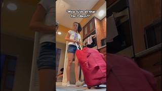 Where are my overpackes 😝😭✨ fypシ trend relatable viral travel overpack [upl. by Nnarefinnej]