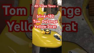 Tom DeLonge Signature Yellow Fender Stratocaster 🎸😎 tomdelonge blink182 guitar [upl. by Etnwahs]