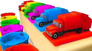 LEARN Colors w Cars for Kids amp Truck Learning Educational Video  Superheroes for babies [upl. by Siraf958]