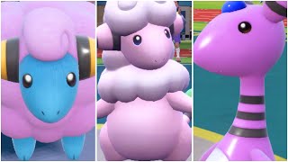 FULL MAREEP EVOLUTION TEAM Shiny Mareep Flaaffy Ampharos Moveset Pokemon Scarlet and Violet [upl. by Amyaj]