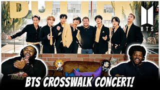 BTS Performs Concert in the Crosswalk Reaction [upl. by Rennoc]