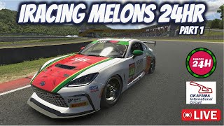 iRacing MELONS 24 Hour  Part 1 [upl. by Antonius]