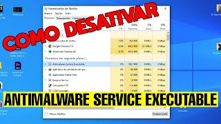 Antimalware service executable usando muita memoria  COMO DESATIVAR [upl. by Rodama794]