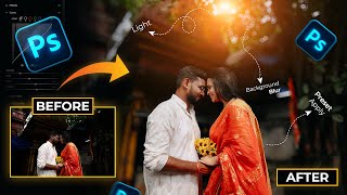 Pre Wedding Photo Editing Tutorial in Photoshop [upl. by Dunlavy]