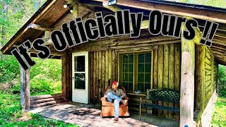 We Bought an Off Grid LOG Cabin amp A free Roadside Chair [upl. by Cohby302]