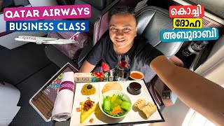 Qatar Airways Business Class from Kochi  Doha  Abu Dhabi  Airbus A330 Flying Experience [upl. by Krista]