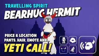 Bearhug Hermit YETI PANTS CALL CAPE Price location emotes cosmetics [upl. by Enilra]