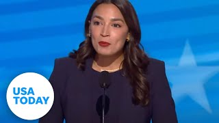 Full speech Rep AOC speaks at 2024 DNC  USA TODAY [upl. by Lladnik]