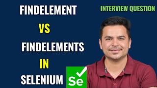 Difference Between FindElement and FindElements in Selenium  Selenium Interview Question [upl. by Sylas965]