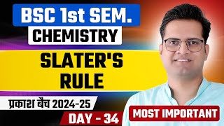 Slaters RuleDay34BSc 1st Semester ChemistryBe DKDian [upl. by Danczyk]