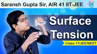 Surface Tension Class 11 Physics  Mechanical Properties of Fluids  IIT JEE  NEET  eSaral [upl. by Leasa]