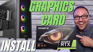 How To Install a Graphics Card in a PC Gigabyte GeForce RTX 3060 Install [upl. by Branca]