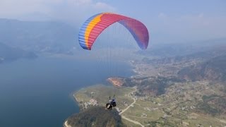 Paragliding in Pokhara Nepal [upl. by Kazim530]