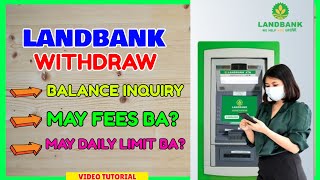 Landbank ATM Withdraw Paano Mag withdraw sa Landbank Machine [upl. by Rtoip]