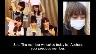 100423 AKB48 ANN Takamina receives a callEng sub [upl. by Trey]