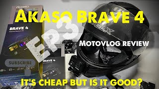 AKASO Brave 4 Worth it 4K Action Camera budget friendly review Is it MotoVlog friendly [upl. by Sherourd924]