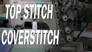 How to install top stitch in a coverstitch machine Pegasus W500 [upl. by Rennob]