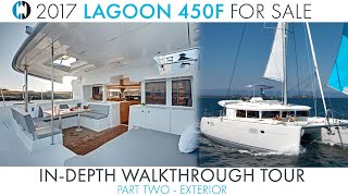 Lagoon 450 Catamaran for Sale quotAnniequot  Exterior Boat Walkthrough Tour [upl. by Myk]