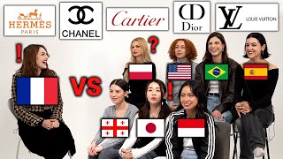 French Luxury Brand Pronunciation Differences Around the World [upl. by Netniuq]