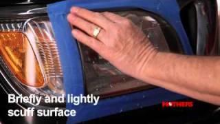 Mothers Severe Damage Headlight Restoration Kit Demo Video  Pep Boys [upl. by Nived]